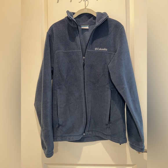 Columbia Men’s Blue Fleece Zip Up Jacket Size Small - Picture 4 of 12